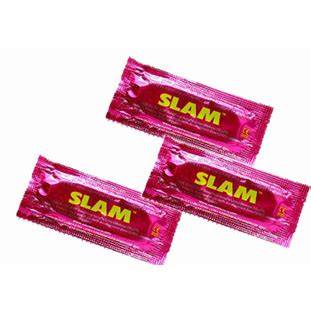Slam Condoms 6 Packs - 2 in 1 Packs (12 Total)