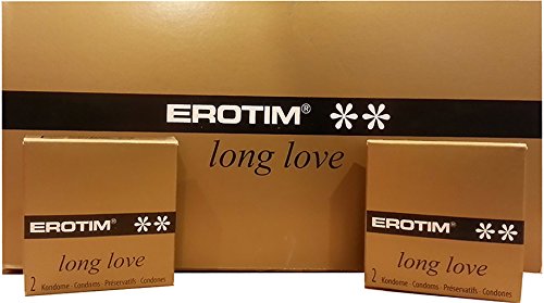 Erotim Long Love Condoms 12 Packs (24 Pieces Total) - 2 Pieces Per Box