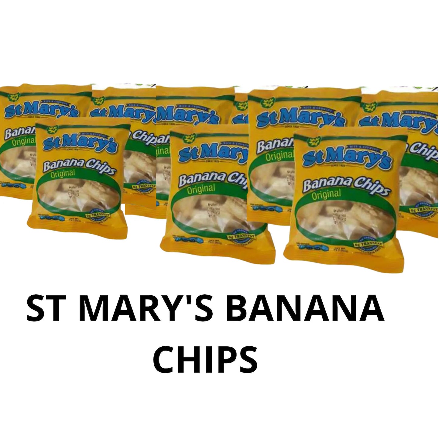 St Mary's Banana Chips, 36g, 8 Pack