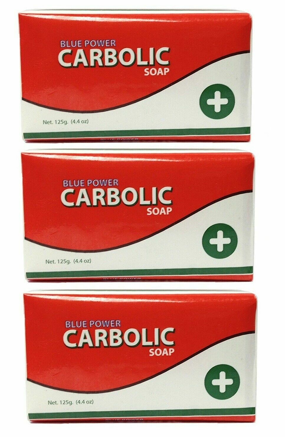Blue Power Carbolic Soap 125g (Pack of 3)