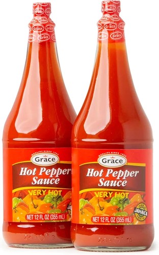 Grace Hot Pepper Sauce 12 oz - 2 Bottles