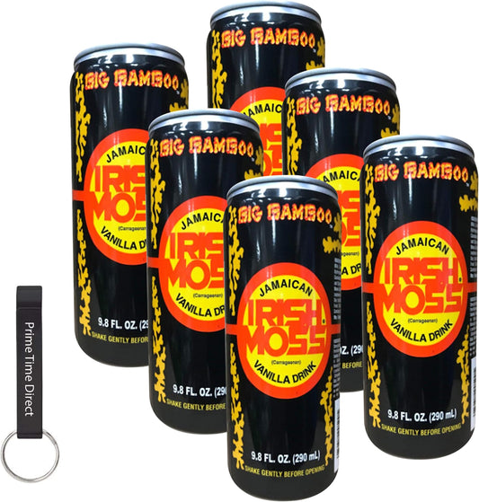 Big Bamboo Jamaican Irish Moss Vanilla, Peanut, and Oats Drink 284ml 6-Pack