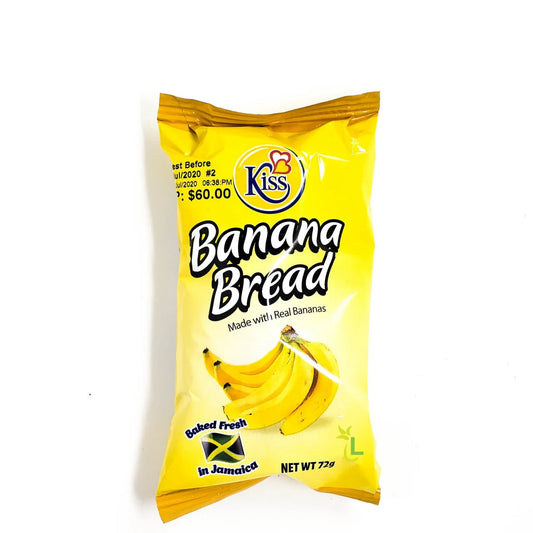 Jamaican KissCake, Banana Bread (Pack of 4) 72oz