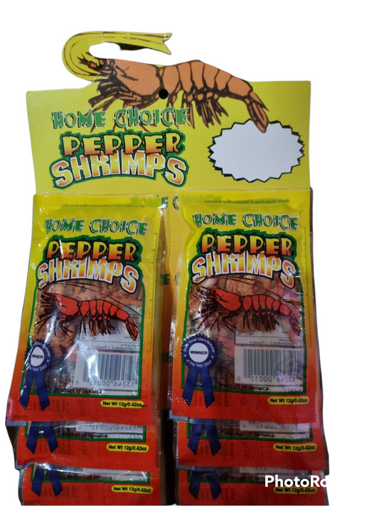 Home Choice Jamaican Pepper Shrimps 8g Pack of 15