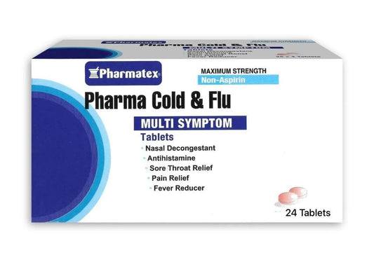 Pharma Cold and Flu Maximum Strength NON-ASPIRIN 24TABS
