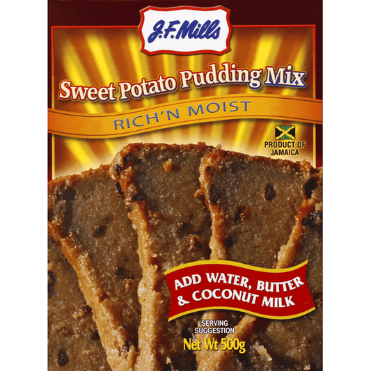 J.F Mills Sweet Jamaican Potato Pudding 500g